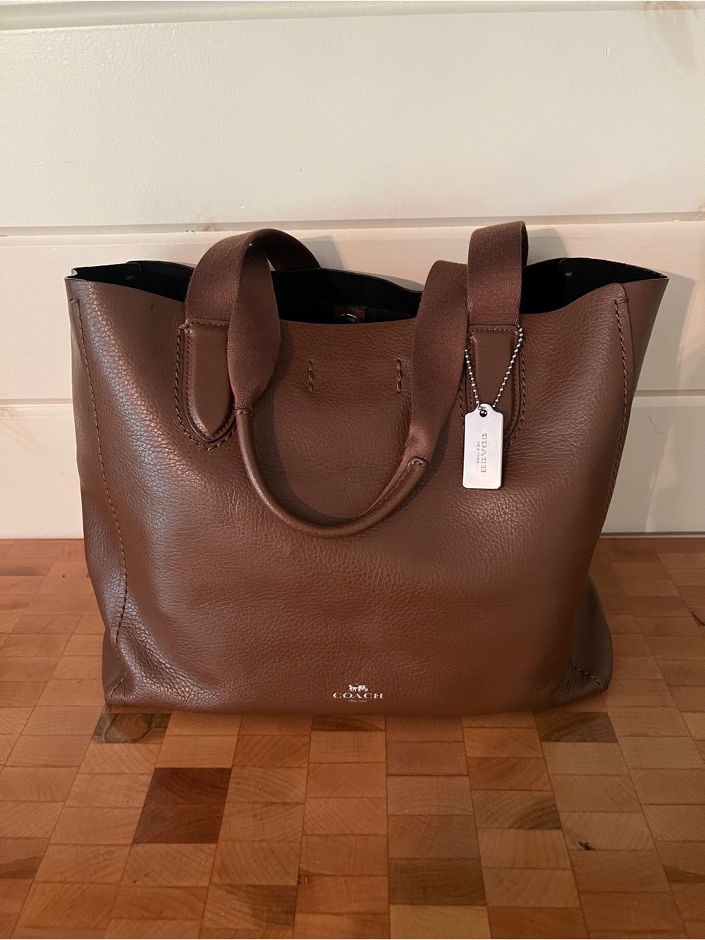 Coach Brown Pebbled Leather Everyday Tote